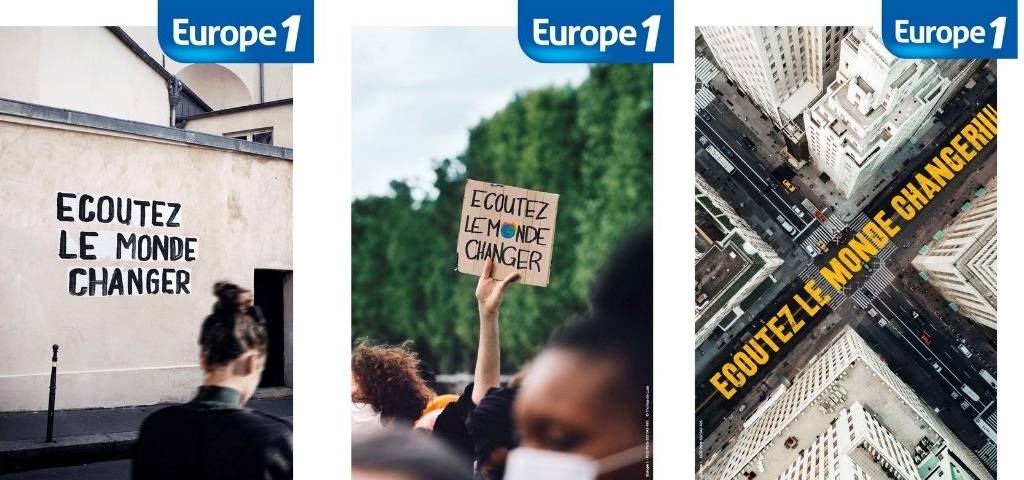 Affiches de la campagne de communication  - Ecoutez le monde changer - 