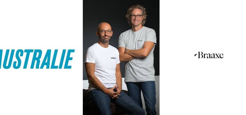 Photos des 2 CEO de Braaxe et Australie avec les logos des 2 agences