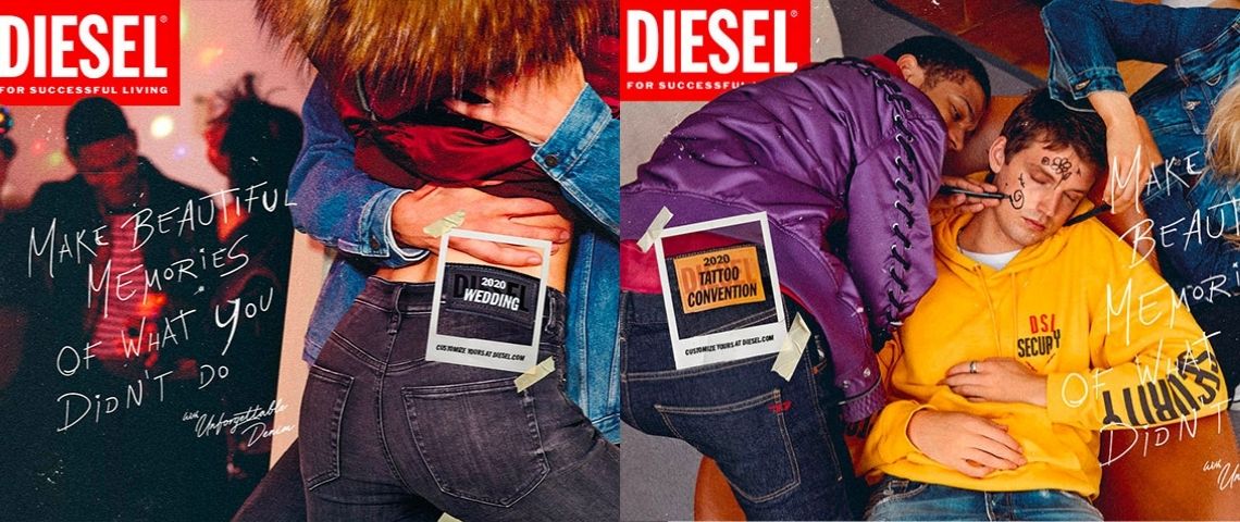 DIESEL annonce le lancement de sa campagne Automne 2020, qui s'appuie sur l'un des éléments clés du jeans : la mémoire Visuels de la campagne de communication de Diesel