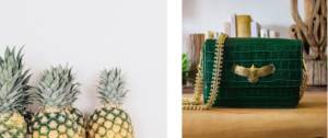 Sac à main en cuir d'ananas