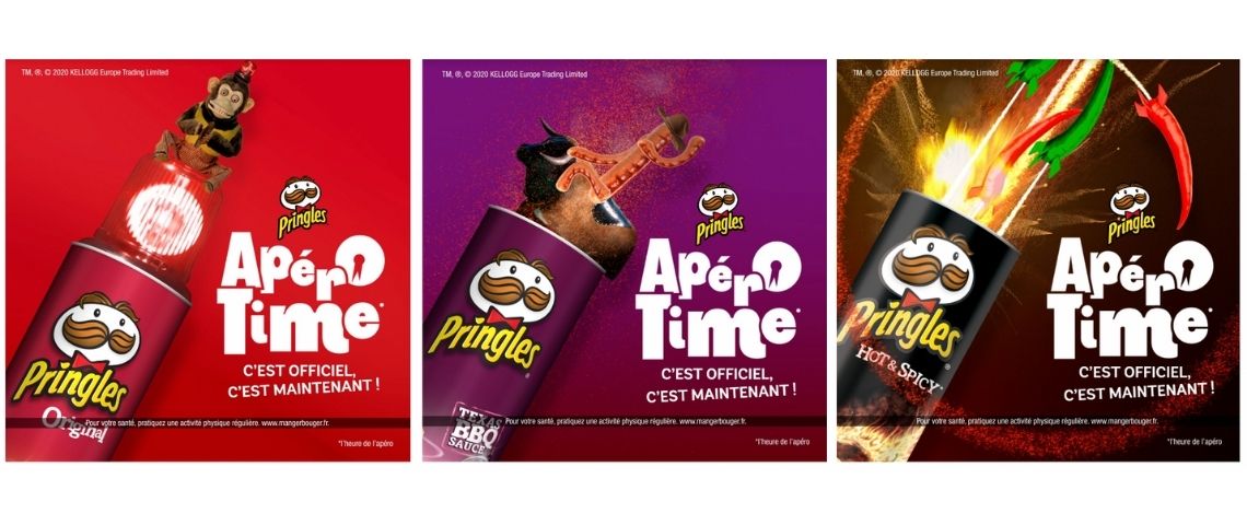 Pringles et We Are Social lancent une alarme pour sonner l'heure de l'apéro Visuels de la campagne Pringles
