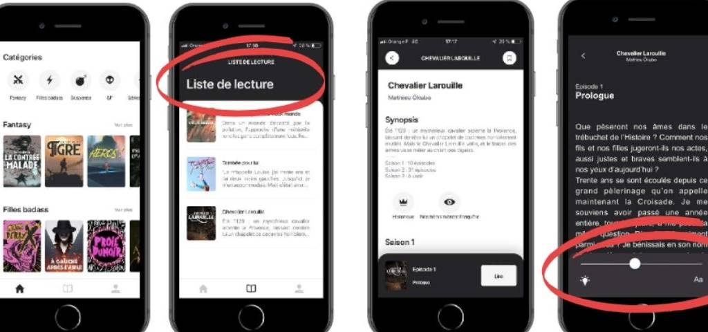 Capture de l'application Rocambole