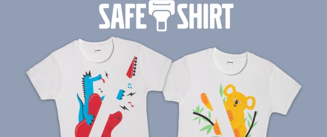 Volvo sensiblise les jeunes au port de la ceinture de sécurité avec le Safetshirt Visuel du Safetshirt