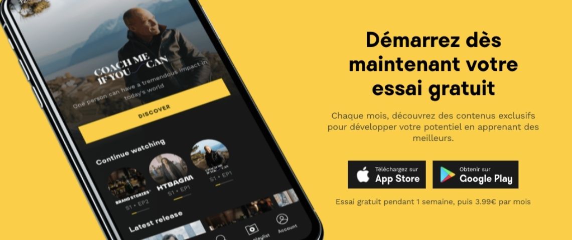 Welcome to the Jungle lance Welcome Originals, une nouvelle App de streaming dédiée au développement professionnel Capture de l'application Welcome Originals