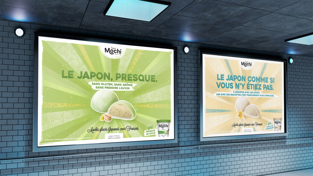 Campagne d'affichage Exquis Mochi