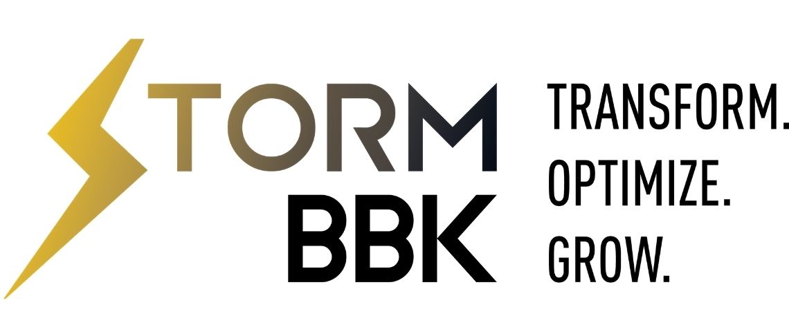L'agence BBK lance Storm, une offre de service par abonnement et san engagemùent pour les startus, TP et PME Logo Storm BBK