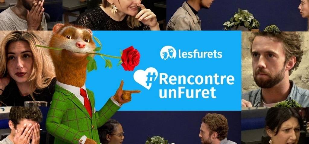 Campagne d'affichage lesfurets.com, les furets rencontre un furet