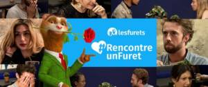 Campagne d'affichage lesfurets.com, les furets rencontre un furet