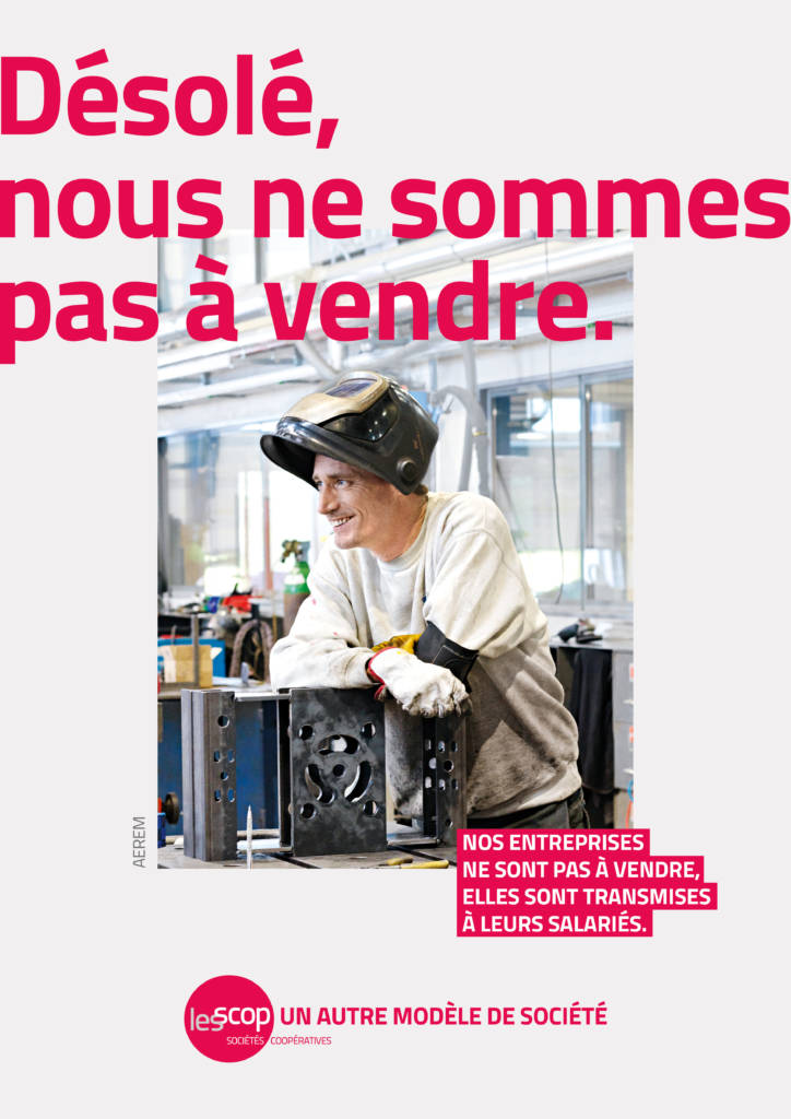 Affiche de la campagne de communication des Scop