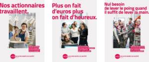 Affiches de la campagne de communication des Scop