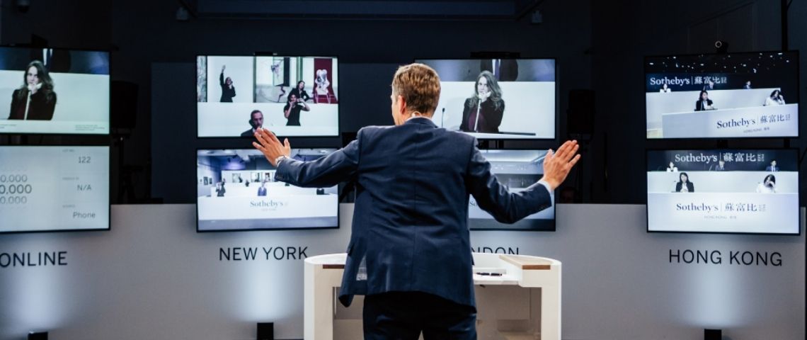 Le 21 octobre 2020 aura lieu la retransmission en direct sur Museum TV des ventes Sotheby’s « modernités », Paris et « Contemporary », Londres. Vente aux enchères à distance