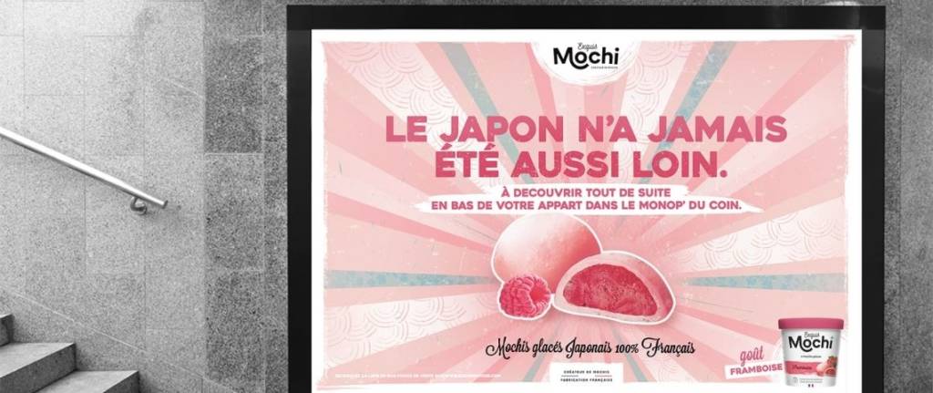Campagne d'affichage Exquis Mochi