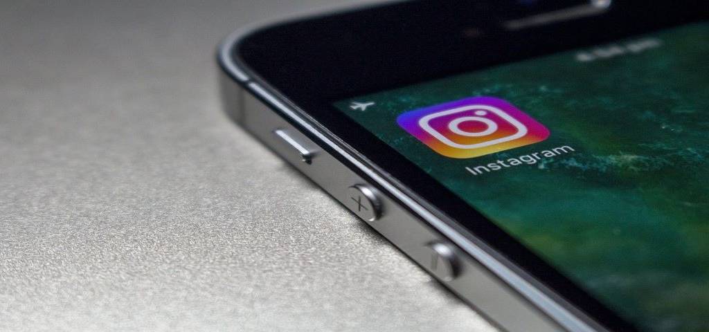 Icone Instagram sur un téléphone portable