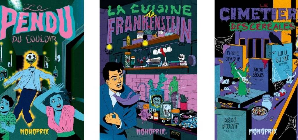 3 illustrations de l’artiste Cosmo
