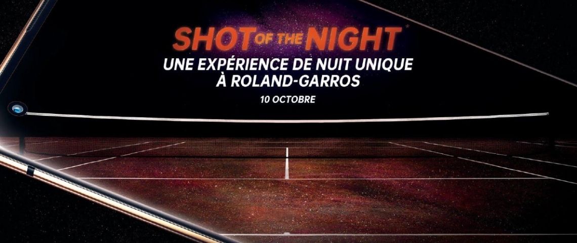 OPPO imagine « Shot of the night » un évènement de nuit à Roland-Garros Affiche de l'évènement - Shot of the night -