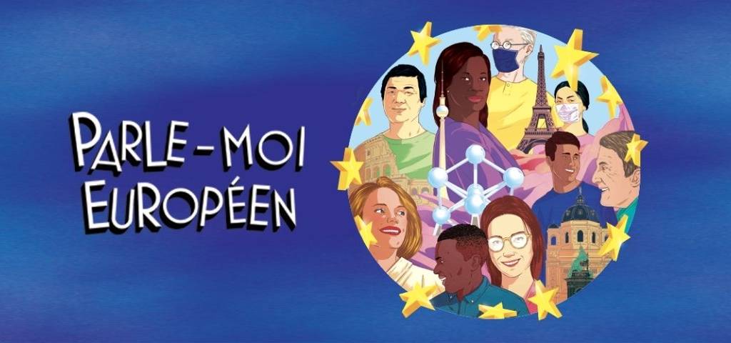 Logo de la série de podcast  - Parle-moi Européen - 