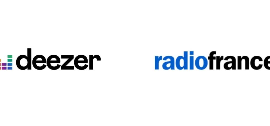 Logos de radio France et Deezer