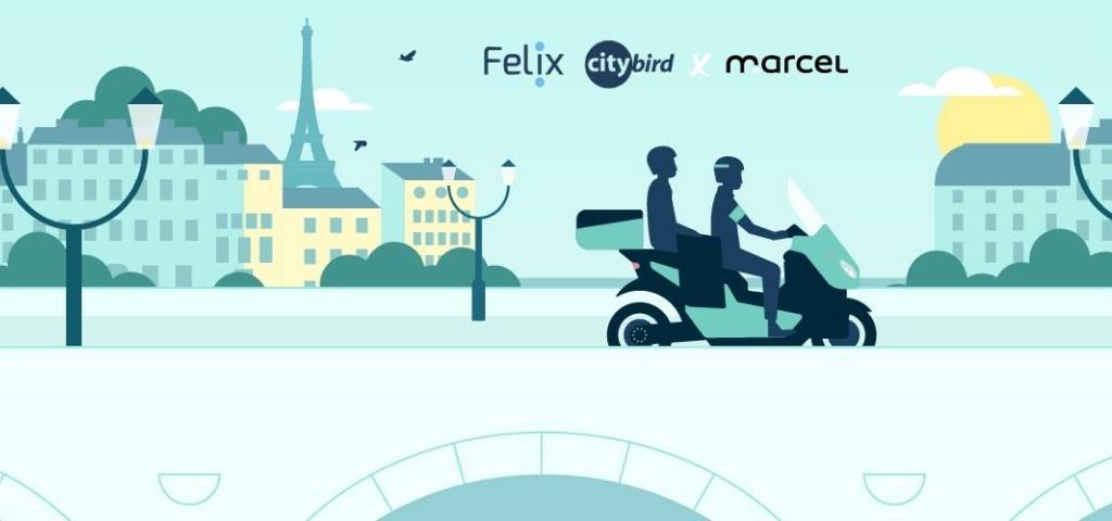 Affiche partenariat Marcel et Felix Citybird