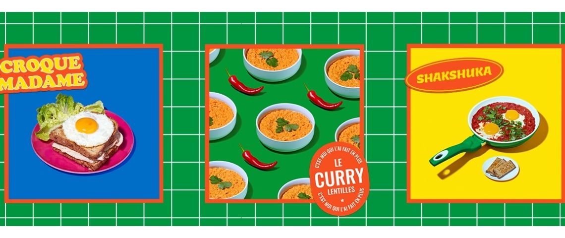 Santé Publique France et Romance lancent le programme en 2-2, des recettes à faire en 2 minutes et pour 2 euros, ou presque. Affiches de la campagne