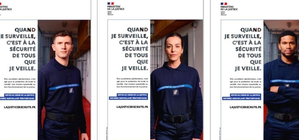 Capture de la campagne d'affichage du ministère de la justice