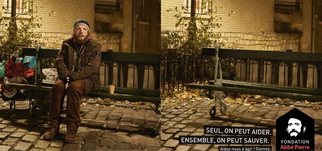 Personne seule sur un banc