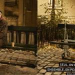 Personne seule sur un banc