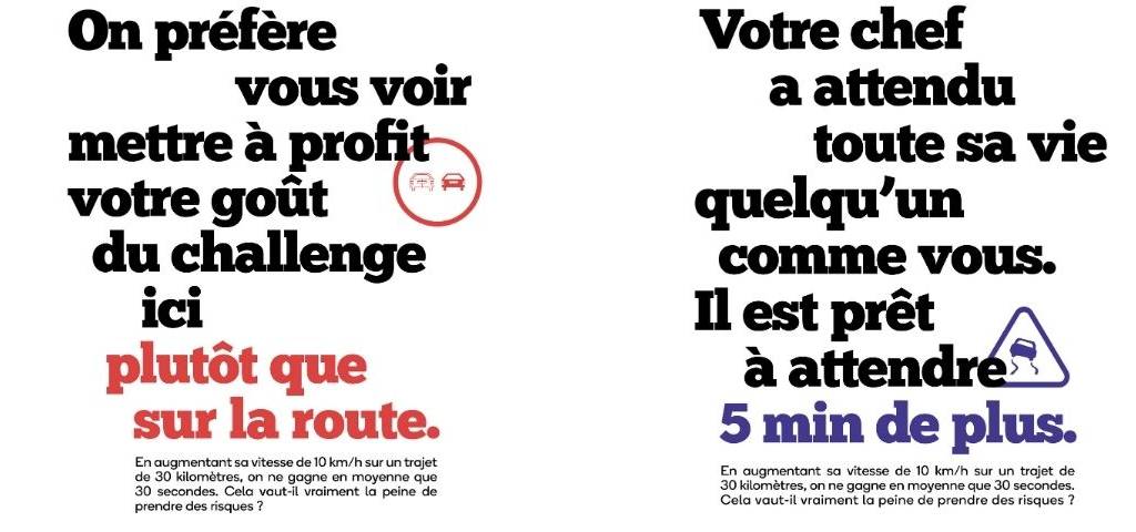 Affiche de la campagne de la sécurité routière