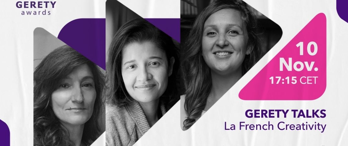 Les Gerety Awards Les Gerety Awards lancent un nouveau format : les Gerety Talks les Gerety Talks masterclass digitales rassembleront des leaders en agence et chez l’annonceur du monde entier autour d’une vision sur le leadership féminin Affiche des Gerety Talks
