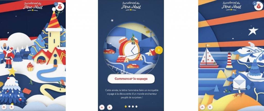 capture d'écran de l'application du secrétariat du père noel numérique