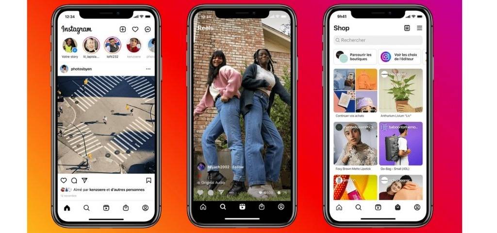 Nouvelle interface Instagram