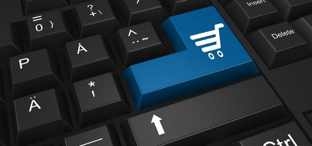 Clavier avec la touche entrée remplacée par un caddie