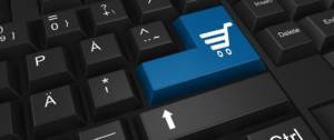 Clavier avec la touche entrée remplacée par un caddie
