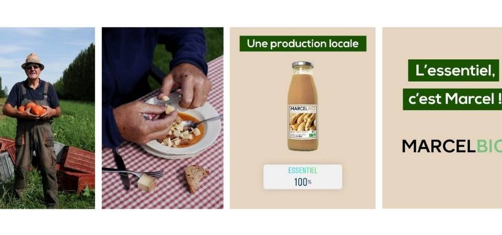 Visuel de la campagne de Marcel Bio