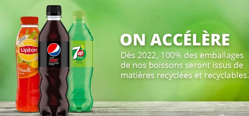Bouteille de Lipton Ice tea, Pepsi et 7up