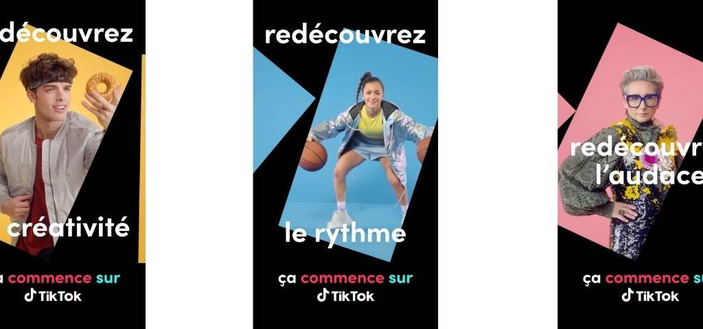 Visuels de la campagne de TikTok