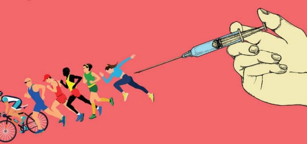 Seringue poursuivant des sportifs