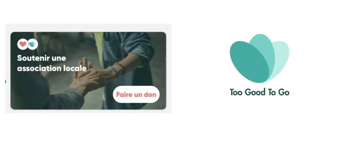 Pour le giving tuesday, l'application Too Goo To Go propose de faire un don via son application aux banques alimentaires Application Too Good To Go