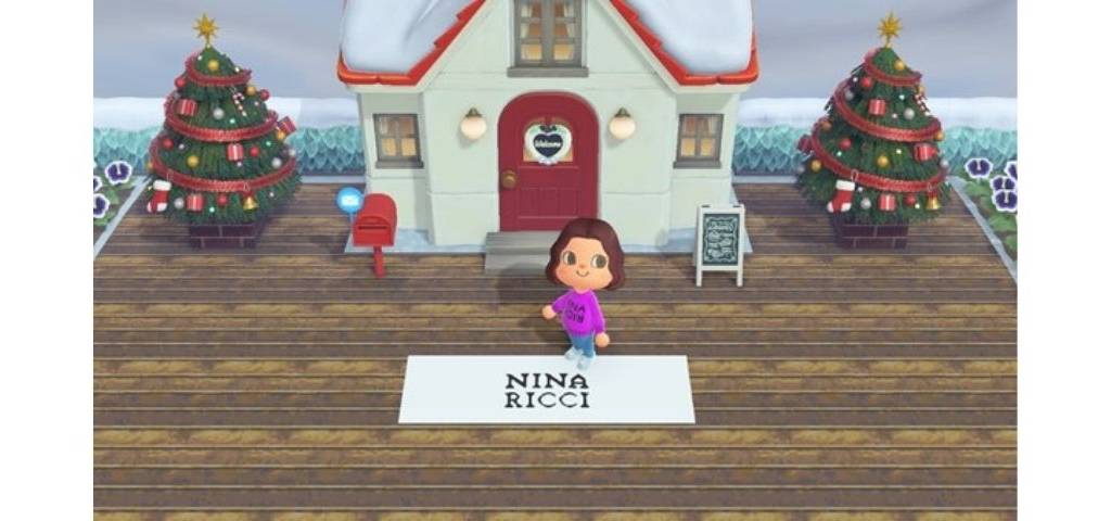 Personnage Nina Ricci dan le jeu animal crossing