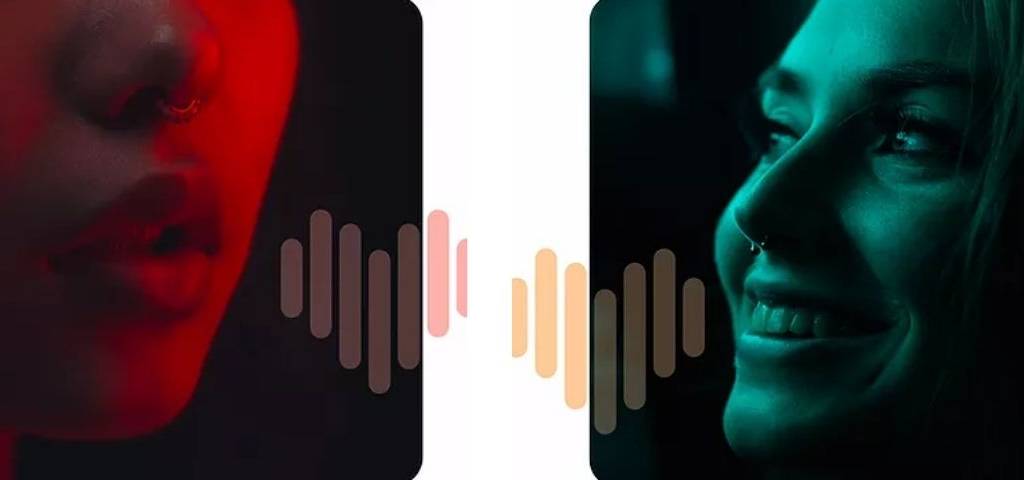 Jeuenes femmes parlant avec des ondes sortants de leur bouche