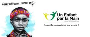 Affiche de la campagne : « stop à la pauvreté des enfants ».