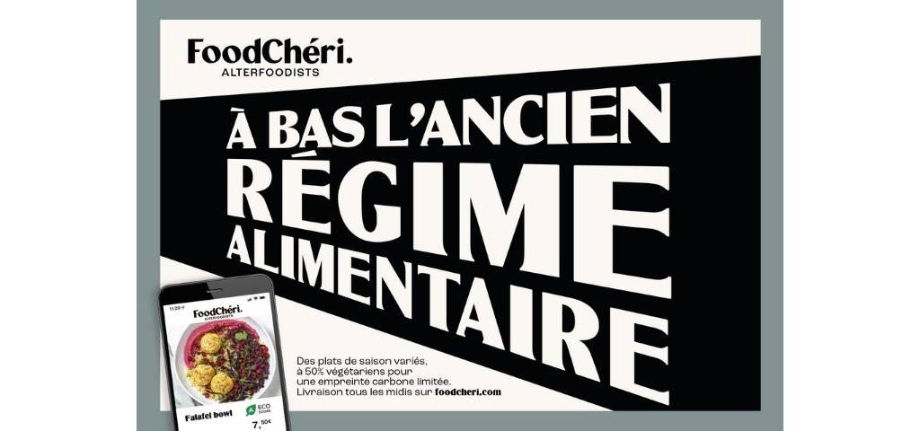 Visuel de la campagne : A bas l'ancien régime alimentaire