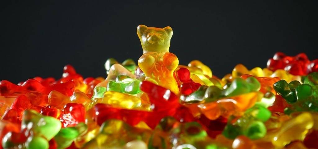 Bonbon gélifié en forme d'ourson