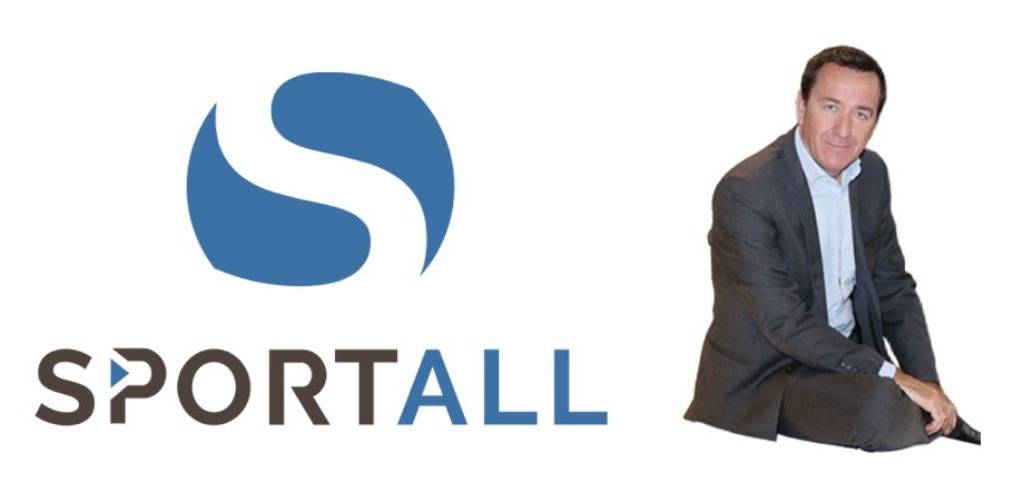 Logo Sportall et photo de François Presenti