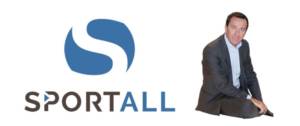 Logo Sportall et photo de François Presenti