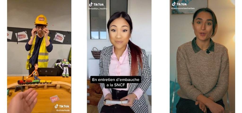 Compte TikToj : Maddys_Healthy , Olivier Hude et LesMauvaisesHerbes