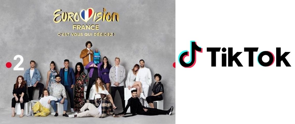 Pour la première fois, TikTok et devient partenaire de « Eurovision France, c'est vous qui décidez » diffusé en direct et en prime time le 30 janvier sur France 2. Candidats en lice pour représenter la France à l'Eurovision