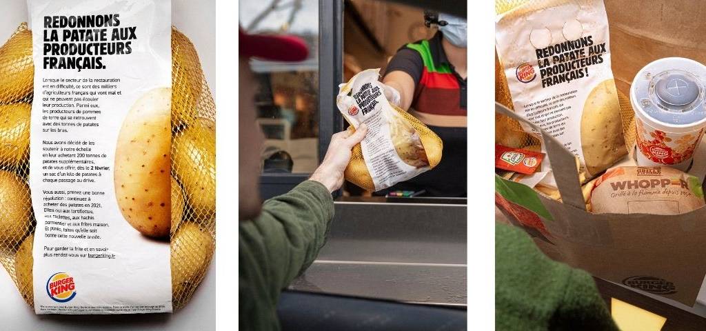 Affiches de la campagne  - Redonner la patate aux producteurs français - 