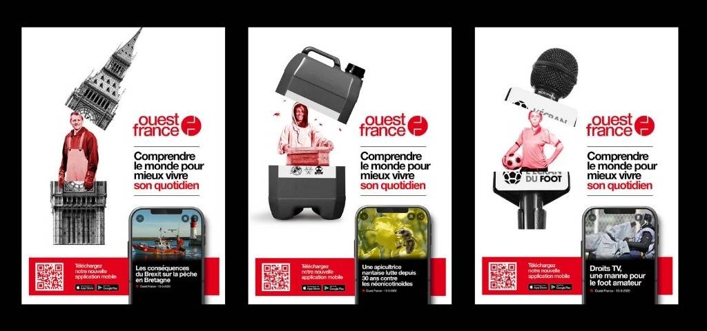 Capture d'écran de la nouvelle application Ouest France