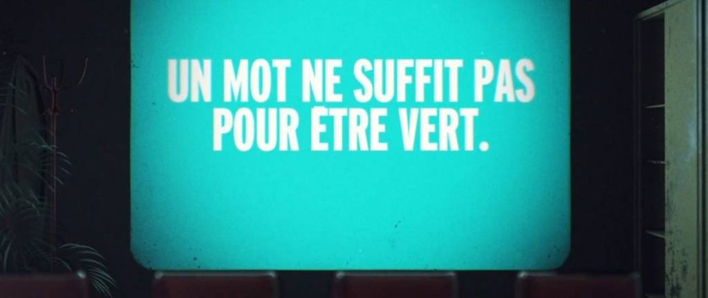 Message : Un mot ne suffit pas pour être vert