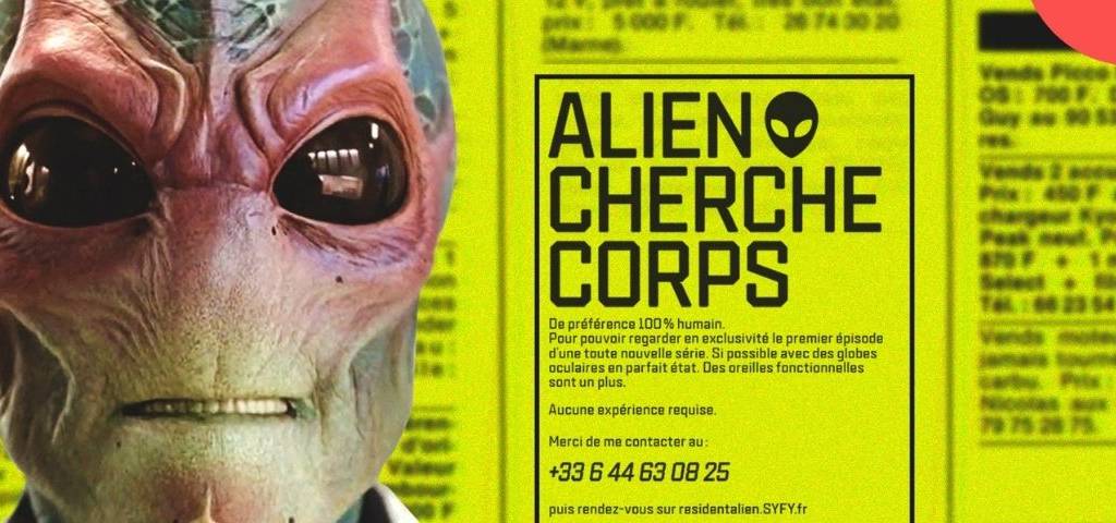 Pour le lancement en Europe de la nouvelle série, BETC lance Alien Recherche Corps et inonde la France, l’Espagne et le Portugal de petites annonces